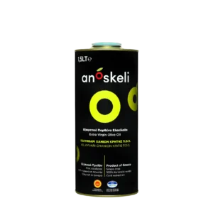 Ανώσκελη Εξαιρετικά Παρθένο Ελαιόλαδο ΠΟΠ Κολυμβαρίου 1,5lt tin